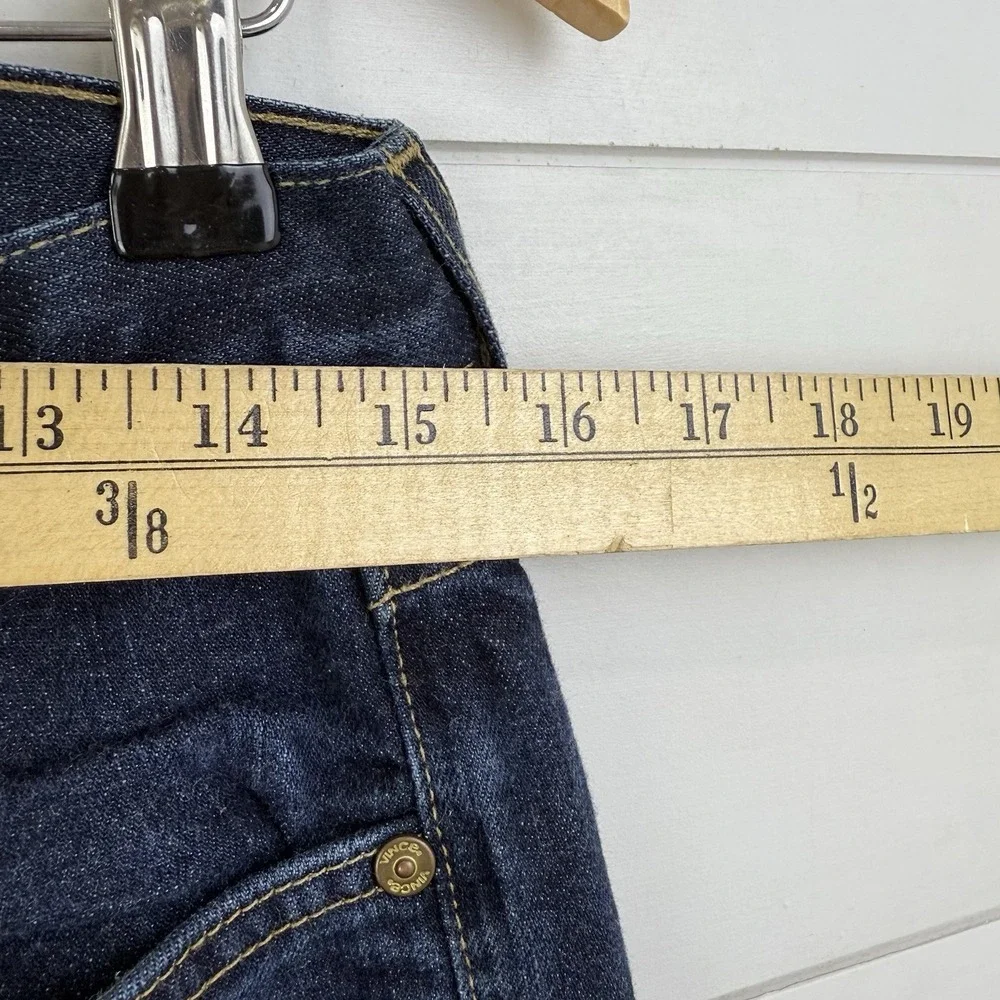 Vince Slim Straight Leg Denim Jeans Cotton Dark Wash Made in USA‎ Indigo 30